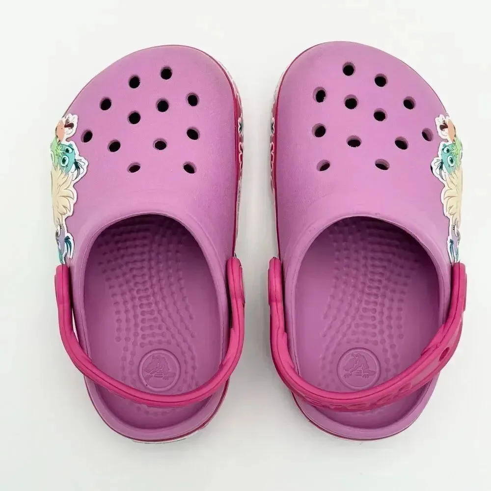 Crocs Girls' Fun Lab Hatchlings Band Lights Clogs - US Size C8 GS